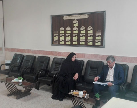 بازدید کارشناس مسئول محترم متوسطه موسسه امام حسین (ع) از آموزشگاه