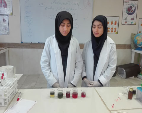 انجام آزمایش های کوتاه و جذاب توسط دانش آموزان در هفته ملی آزمایشگاه